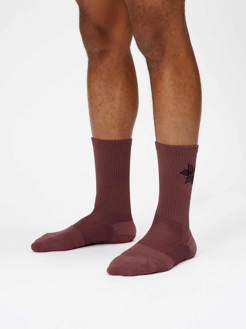 Paper Fiber Pile Mid Cut Socks