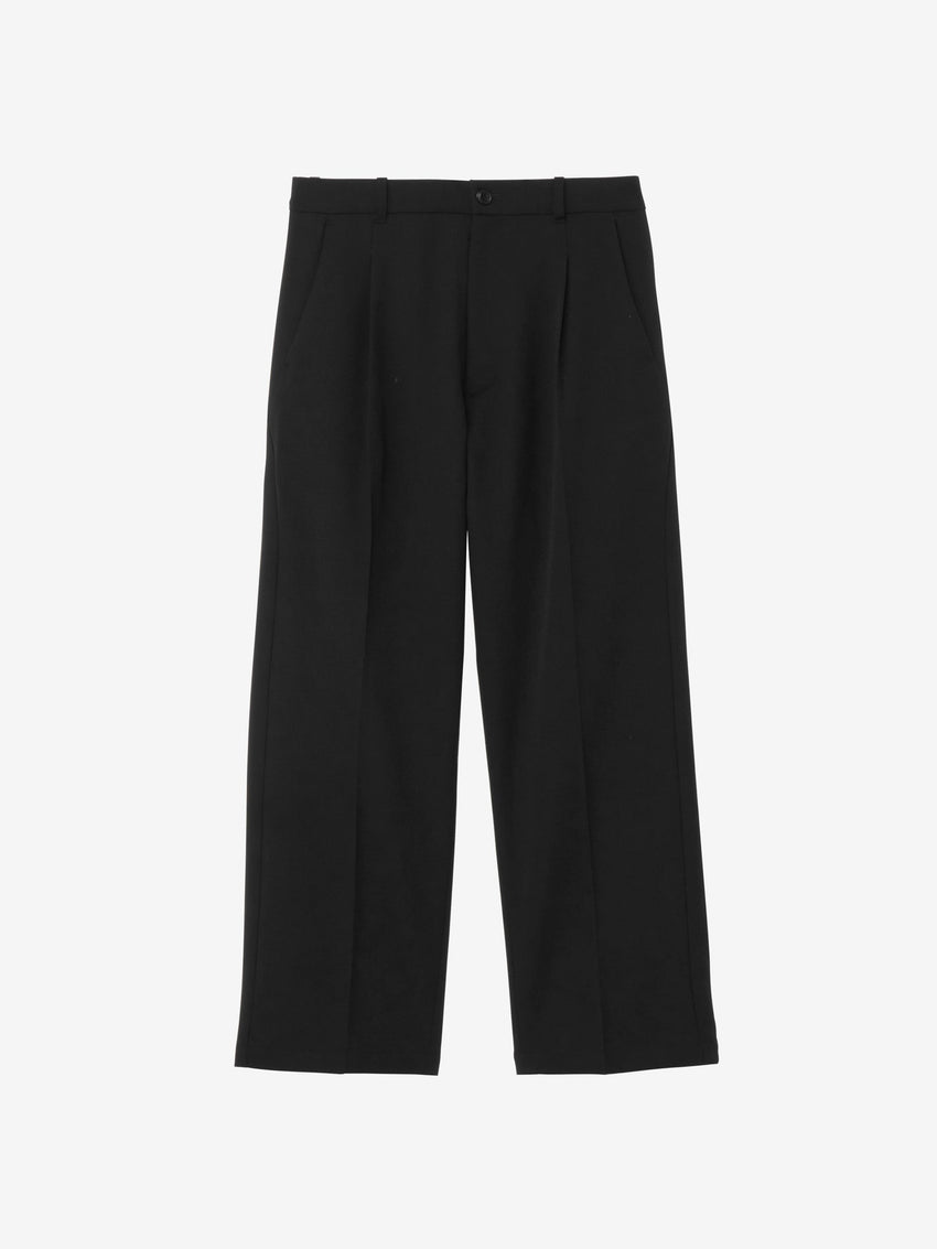 One Tuck Straight Wool Pants