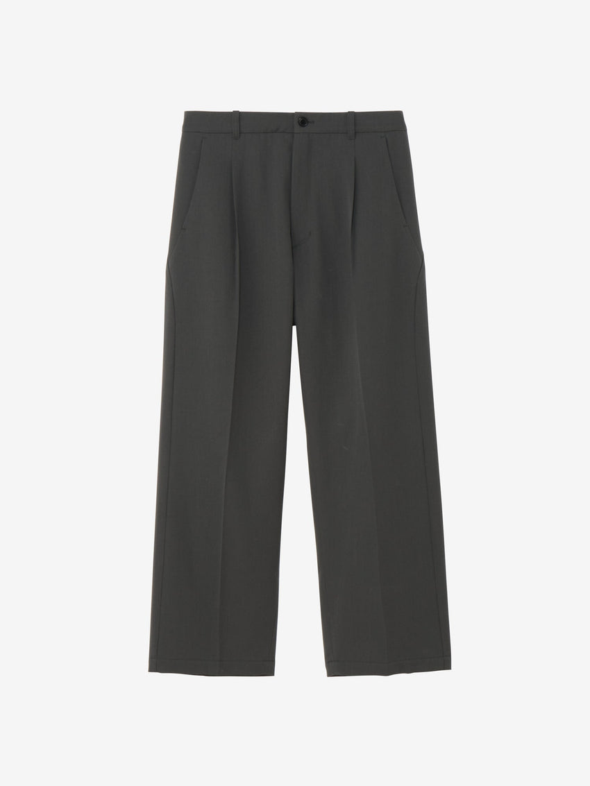 One Tuck Straight Wool Pants