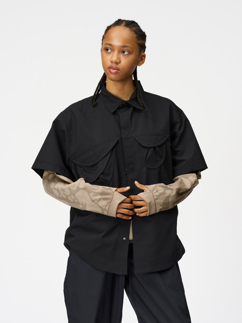 Goldwin 0 S/S Asymmetric Camp Shirt