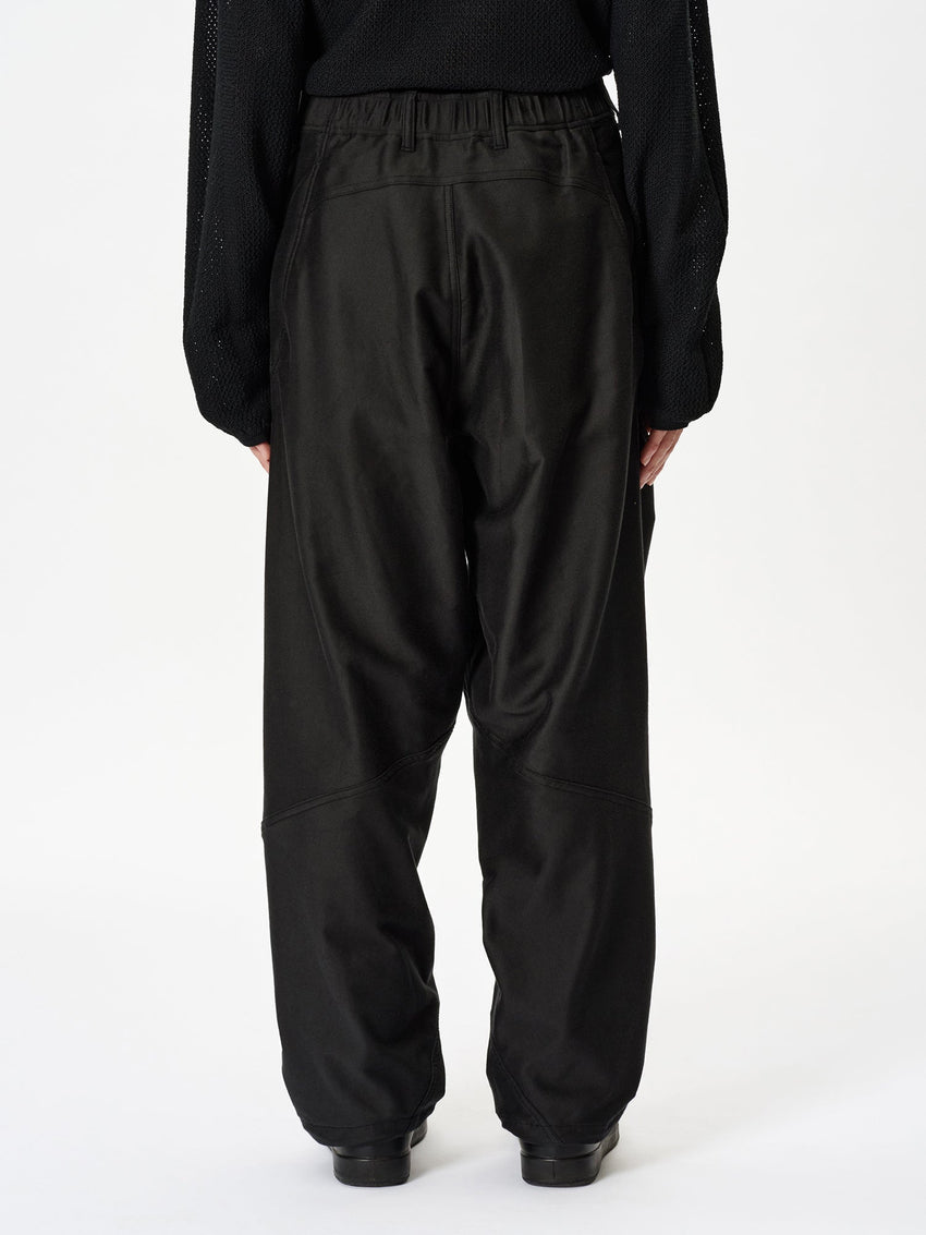 Goldwin 0 Cotton Silk Blend Helicoid Wide Pants