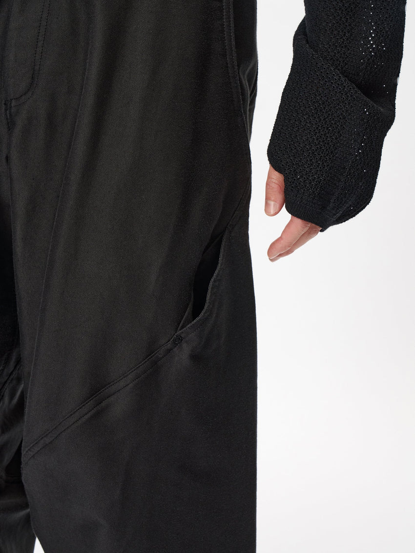 Goldwin 0 Cotton Silk Blend Helicoid Wide Pants