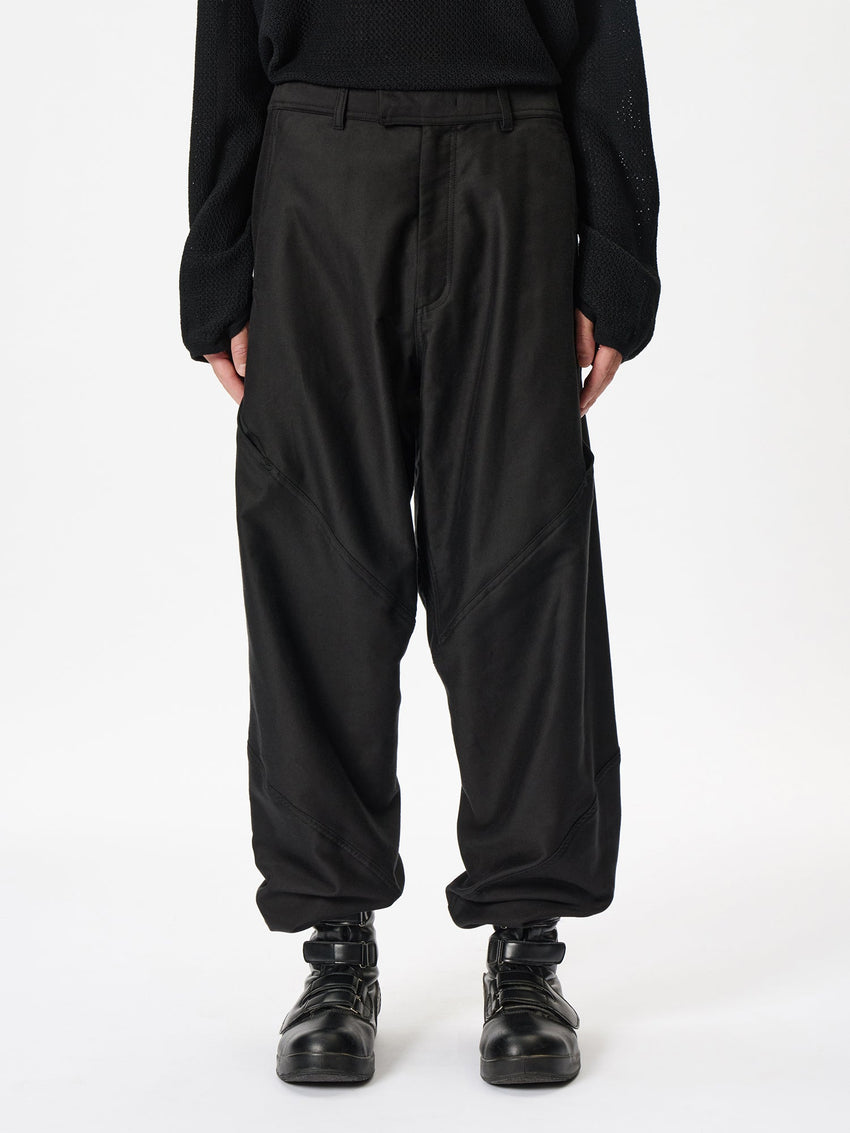 Goldwin 0 Cotton Silk Blend Helicoid Wide Pants