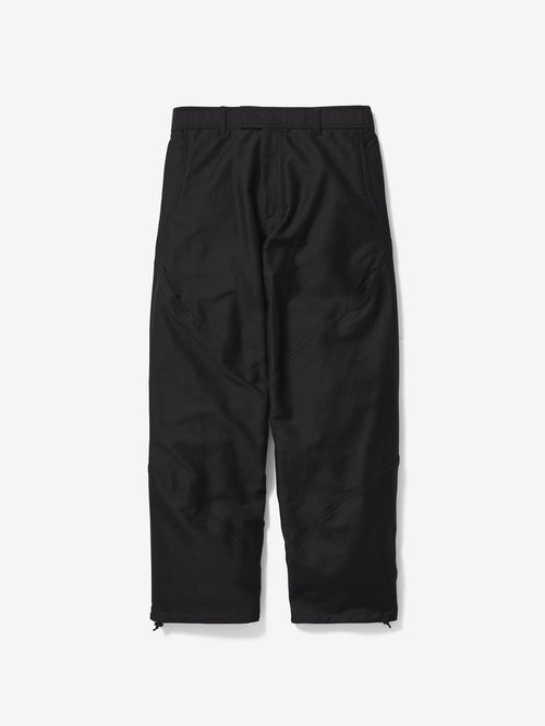 Goldwin 0 Cotton Silk Blend Helicoid Wide Pants